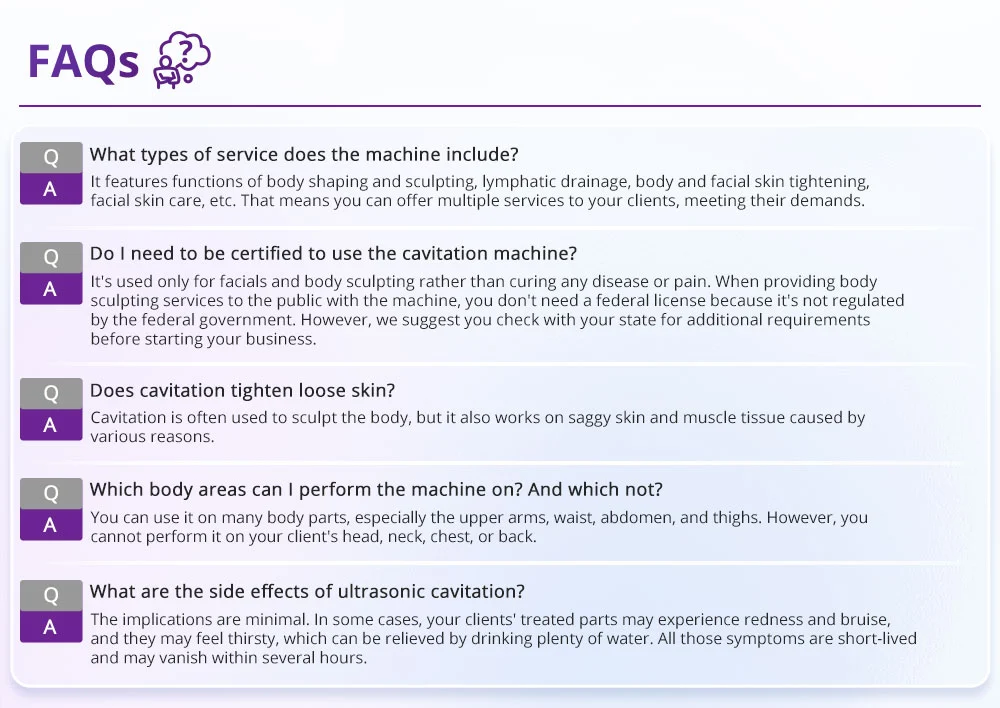 cavitation radio frequency machine